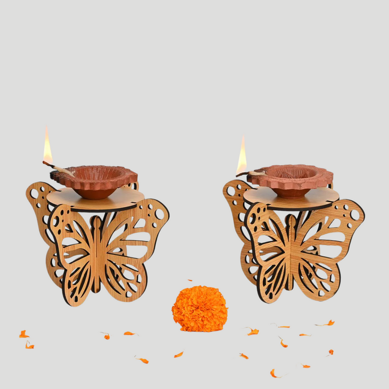 Butterfly Deepak Stand | Diya Stand