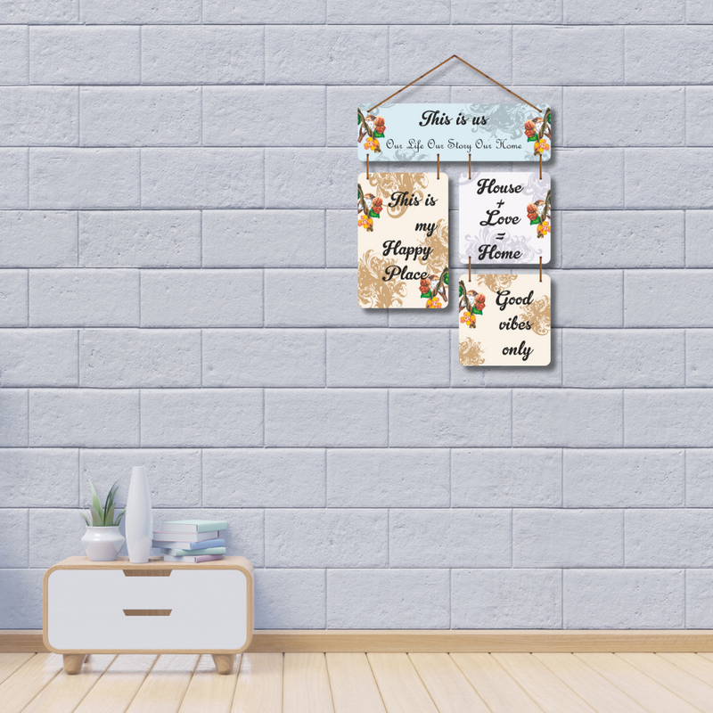 Home & Love Wooden Wall Hanging