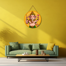 Ganesha Wall Hanging – Vighnaharta Round Blessing Art - ICraft asia