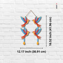 Birds Bells Wooden Wall Hanging