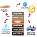 Sunrise & Sunset Inspirational Wall Hanging