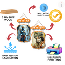 Divine Wall Hanging of Shri Ram & Shri Krishna – जय श्री राम | जय श्री कृष्ण