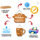 Rustic Kitchen & Life Quotes Wall Hanging