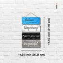 Believe In Yourself Wooden Wall Hanging