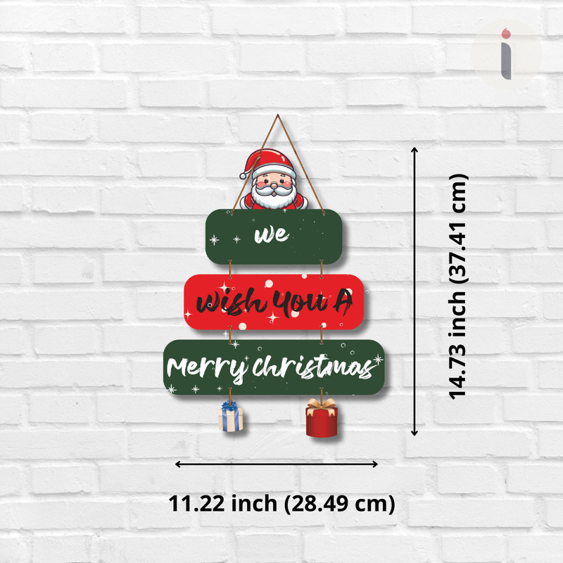 Santa Christmas Wish Wall Hanging