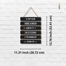 Dream. Work. Achieve Wall Hanging
