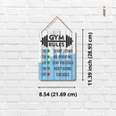 Gym Rules Wall Hanging