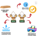 Cute Reindeer Open-Close Signboard