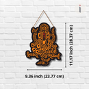 Ganesha Name Wooden Wall Hanging
