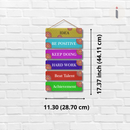 Idea Be Positive Wooden Wall Hanging