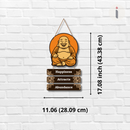 Happiness Attracts Abundance Wooden Wall Hanging