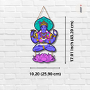 Louts Vishnu Wooden Wall Hanging