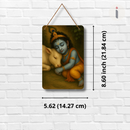 Krishna Wooden Wall Hanging