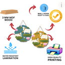 Divine Cow with Lotus Wall Hanging