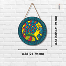 Madhubani Peacock Art Wall Hanging