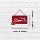 Happy Diwali Wooden Wall Hanging