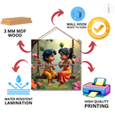 Divine Childhood – Krishna and Radha on Swing