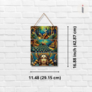 Lord Krishna with Mor – Spiritual Art Hanging