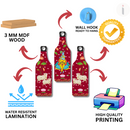 Divine Krishna with Lotus & Cows Wall Hanging