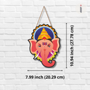 Ganesha Face Wooden Wal Hanging