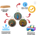 Vibrant Peacock Art Wall Hanging