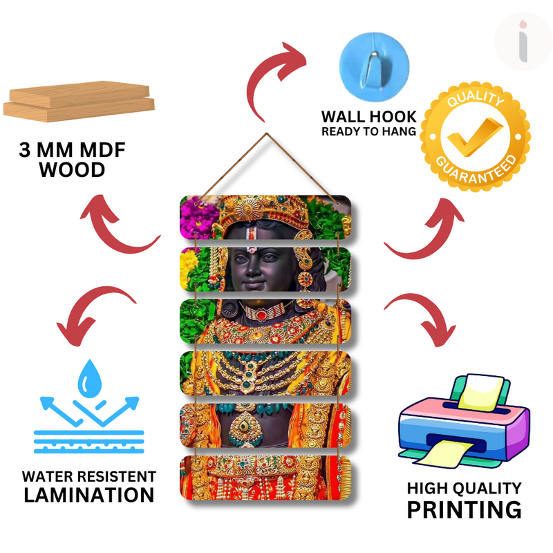 Divine Ram Lalla Wall Hanging