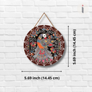 Elegant Madhubani Bird Art Wall Hanging