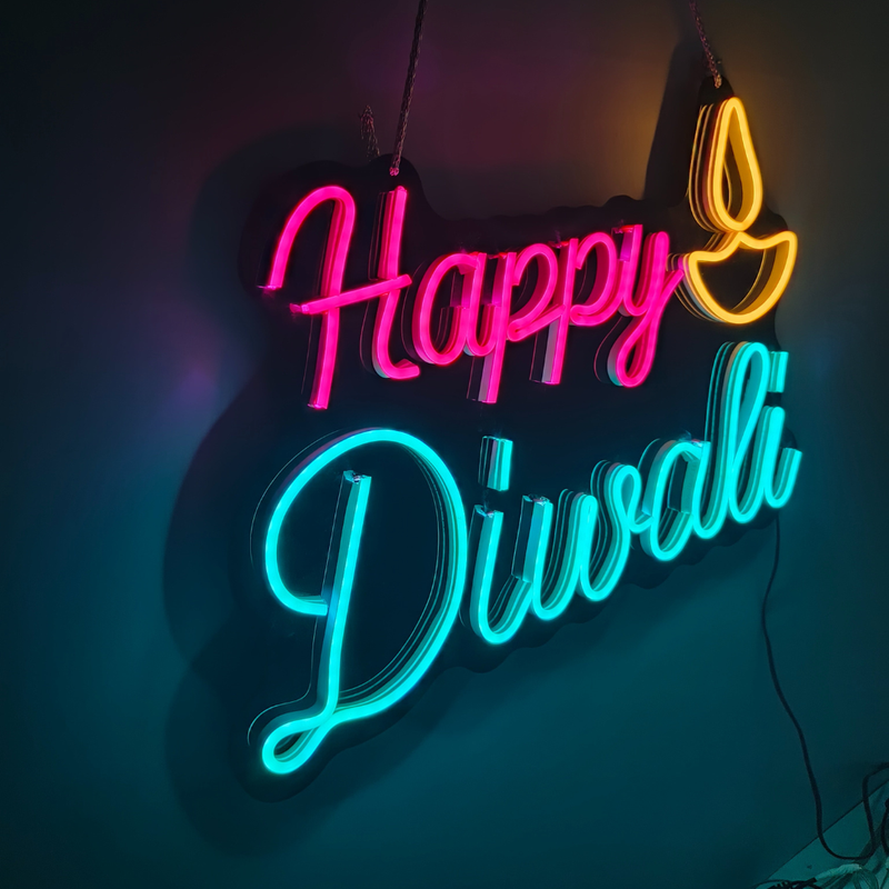 Happy Diwali Neon Light