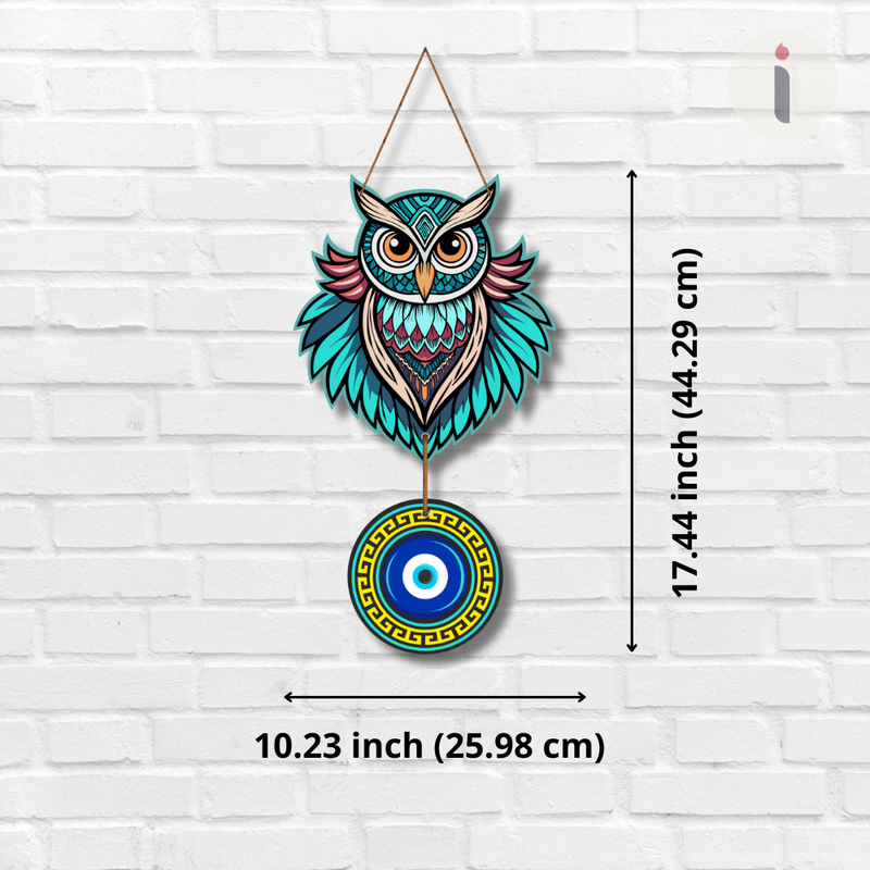 Wise Owl Evil Eye Wall Hanging