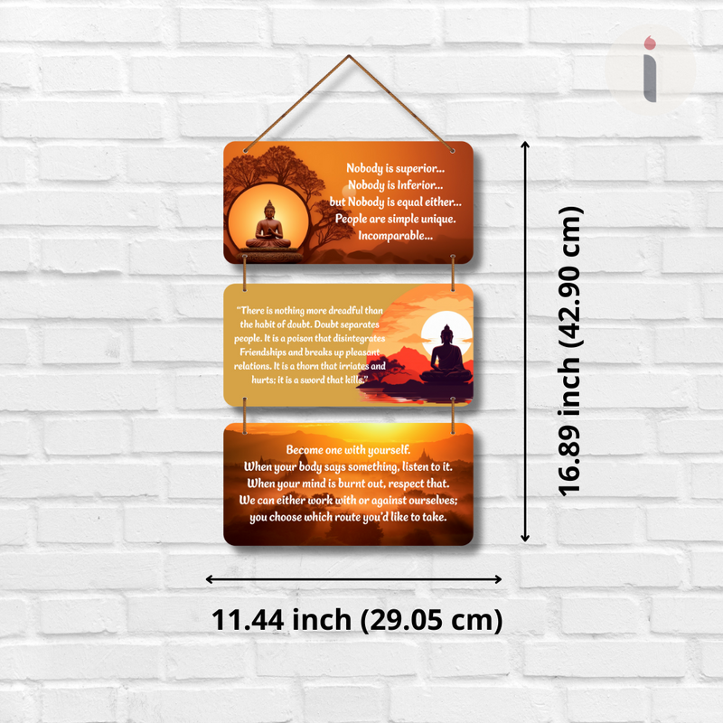 Buddha Quotes Motivational Wall Hanging