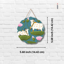 Divine Cow with Lotus Wall Hanging