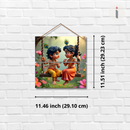 Divine Childhood – Krishna and Radha on Swing