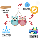 Owl Love Birds Wall Hanging