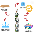 Panda Vibes Wooden Latakan Hanging