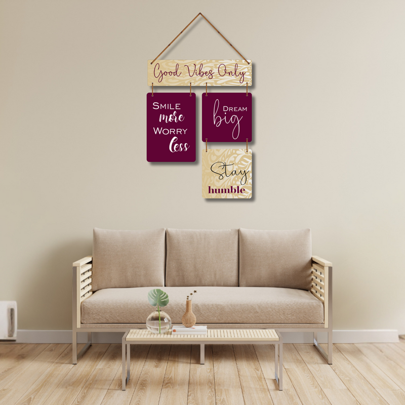 "Good Vibes Only" Wall Hanging