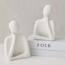 Abstract Thinking Couple Figurine