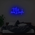 To The Moon And Back Neon Sign