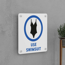 Use Swimsuit Sign