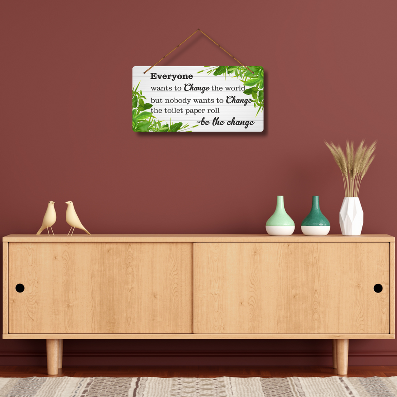 Bathroom Rules Wall Hanging