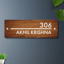 Futura (Wooden) - Contemporary House Number/Name Sign - ICraft asia