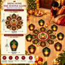 Shubh Swastik Kalash Diya Rangoli Set