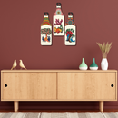 Folk Art Inspired Decorative Wooden Chopping Board Set