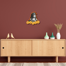 Lord Shiva Wooden Key Holder with Floral - ICraft asia