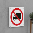 No Heavy Vehicles Sign