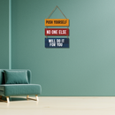“Push Yourself” Motivational Wooden Wall Hanging - ICraft asia