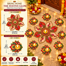 Royal Peacock Feather Rangoli Set