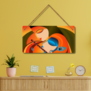 Radha Krishna Wooden Wall Hanging - ICraft asia