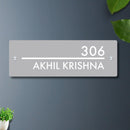 Futura (Grey White) - Contemporary House Number/Name Sign - ICraft asia
