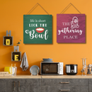 "Life Is Short, Lick the Bowl" Wall Hanging - ICraft asia