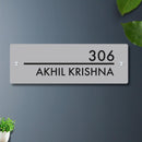 Futura (Glossy Grey) - Contemporary House Number/Name Sign - ICraft asia